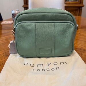 Women’s Mint Green Pom Pom London Bag